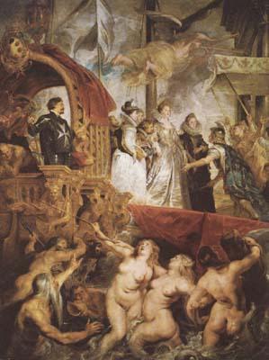 Peter Paul Rubens The Landing of Marie de'Medici at Marseilles (mk080 Germany oil painting art